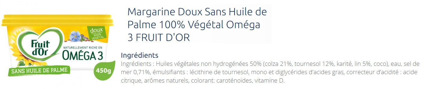 Margarine oméga-3