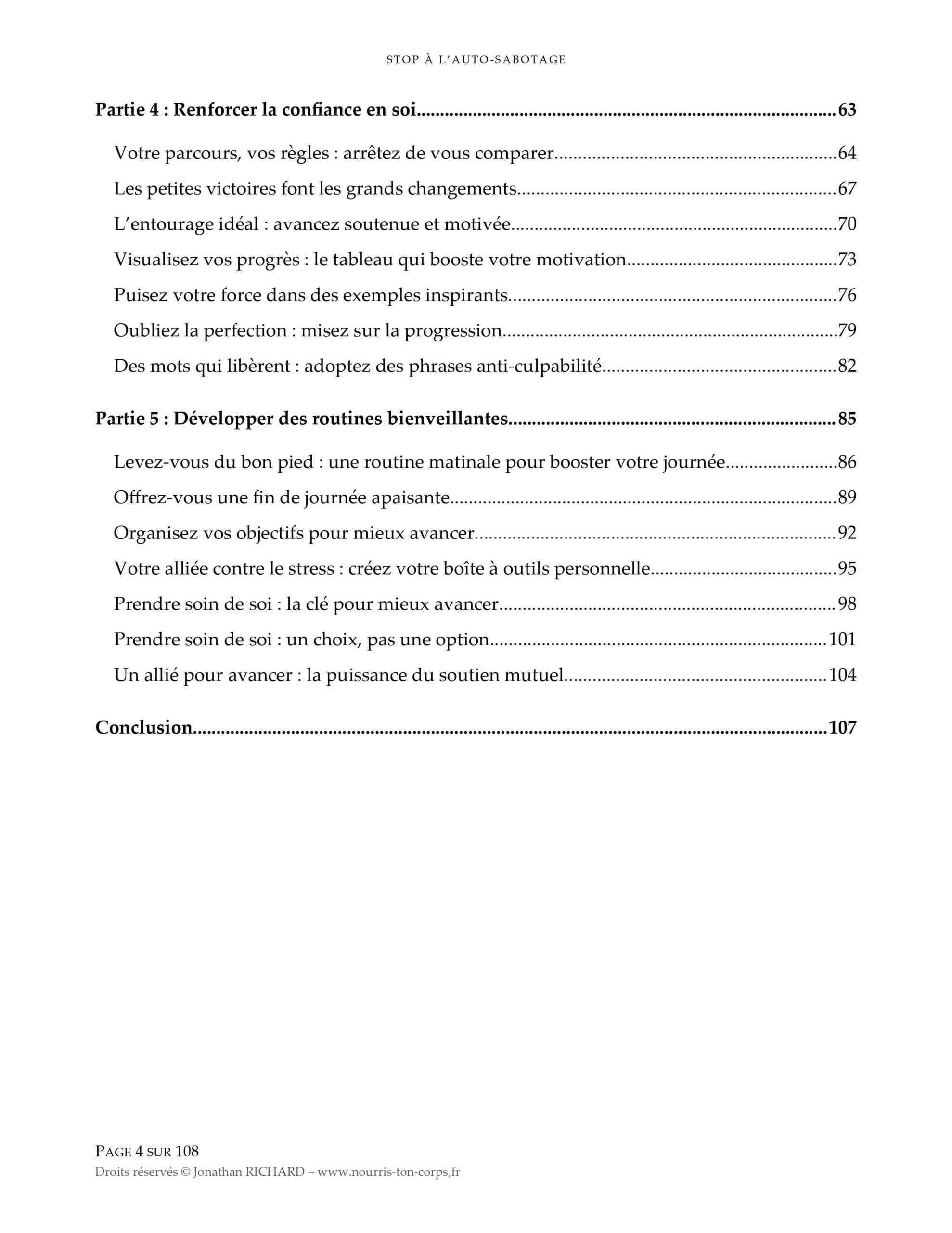 Stop à l’auto-sabotage 31 clés pour une relation apaisée avec la nourriture-3-4_page-0002 Table des matières - Stop à l'auto-sabotage alimentaire