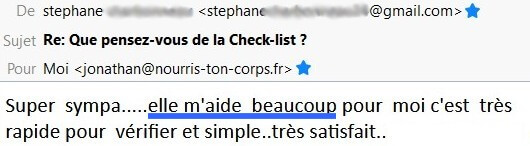 Témoignage check-list 1
